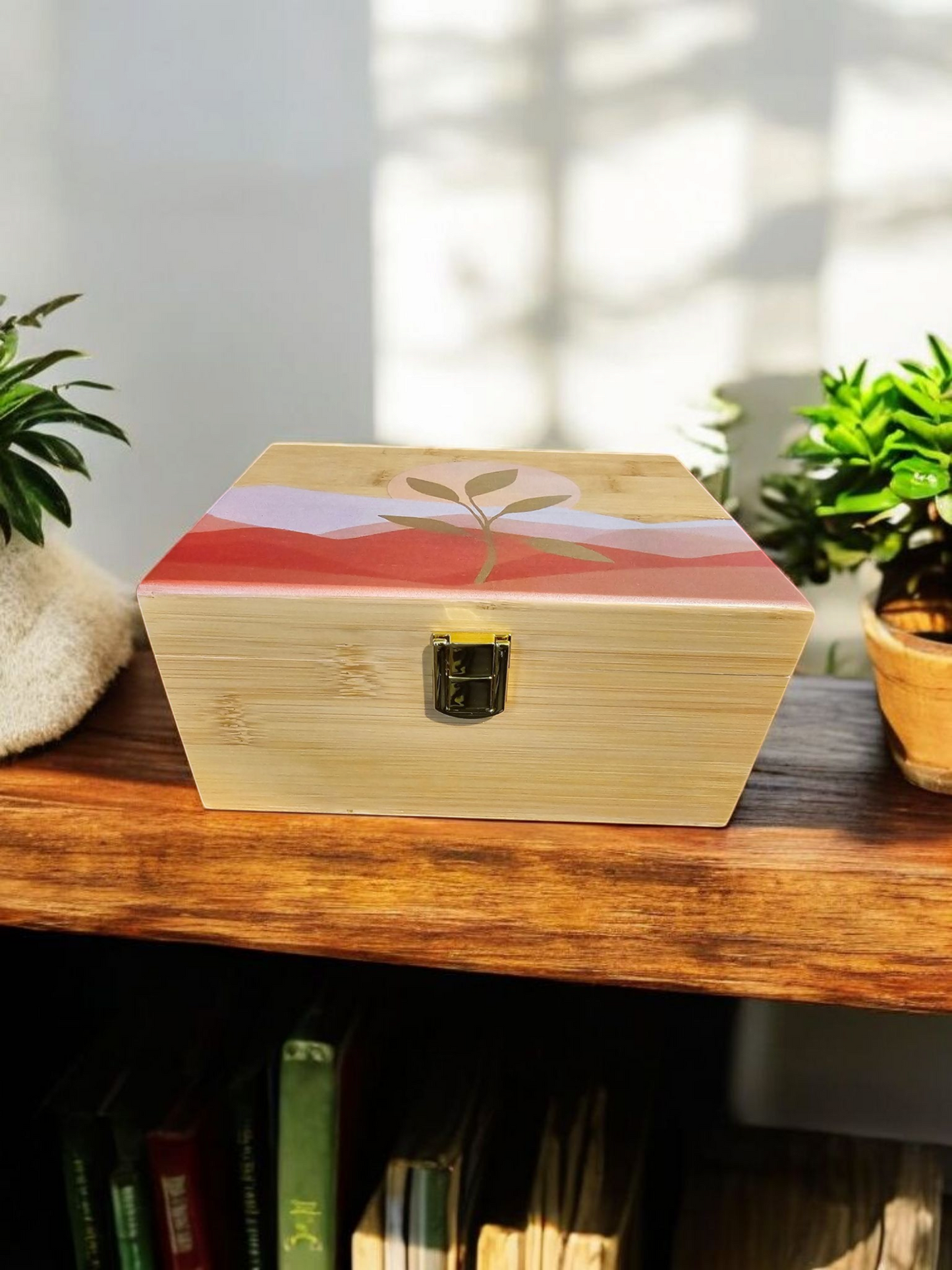 Handcrafted Personalized Stash Box: Boho Chic Jewelry & Crystal Storage optional personalization