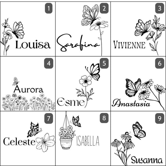 Personalized Butterfly Keepsake Box: Engraved Wooden Memory Chest