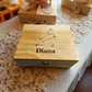 Zodiac Constellation Keepsake Box – Wooden Memory Box | Pine or Bamboo (8x10x4)