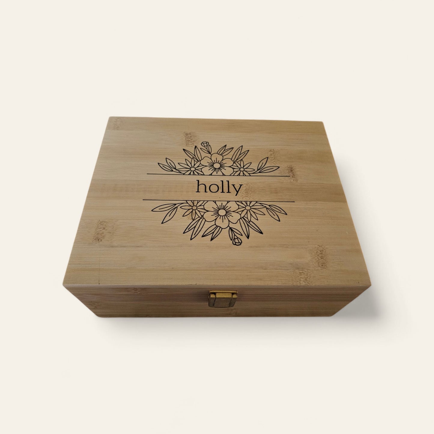 Personalized Wooden Keepsake Box