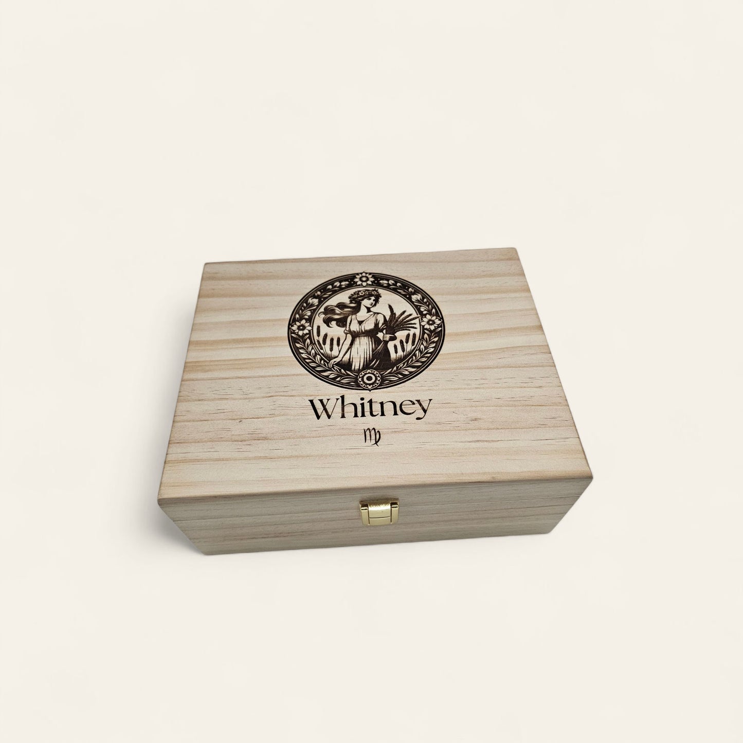 Personalized Zodiac Design Keepsake Box
