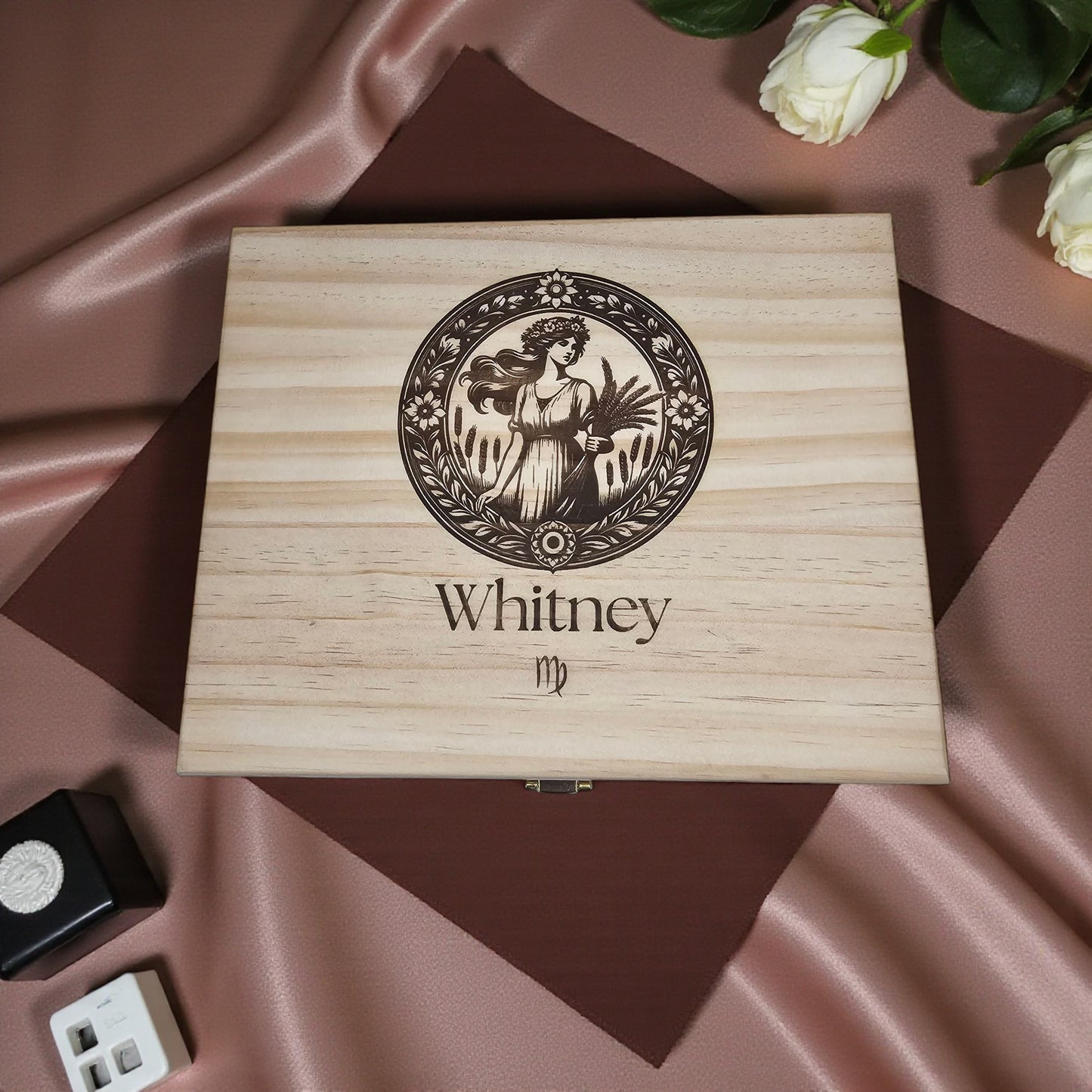 Personalized Zodiac Design Keepsake Box