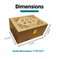 Newfashioned Relics™ Bamboo Keepsake Box –Wooden Stash Box with Lid for Jewelry & Memories