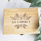 Personalized Wooden Keepsake Box: Engraved Baby Memory Box, 8x10 inches Pine or Bamboo