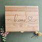 Newfashioned Relics™ Home Keepsake Box – Engraved Bamboo Storage with Gold Hinges
