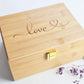Newfashioned Relics™ Home Keepsake Box – Engraved Bamboo Storage with Gold Hinges