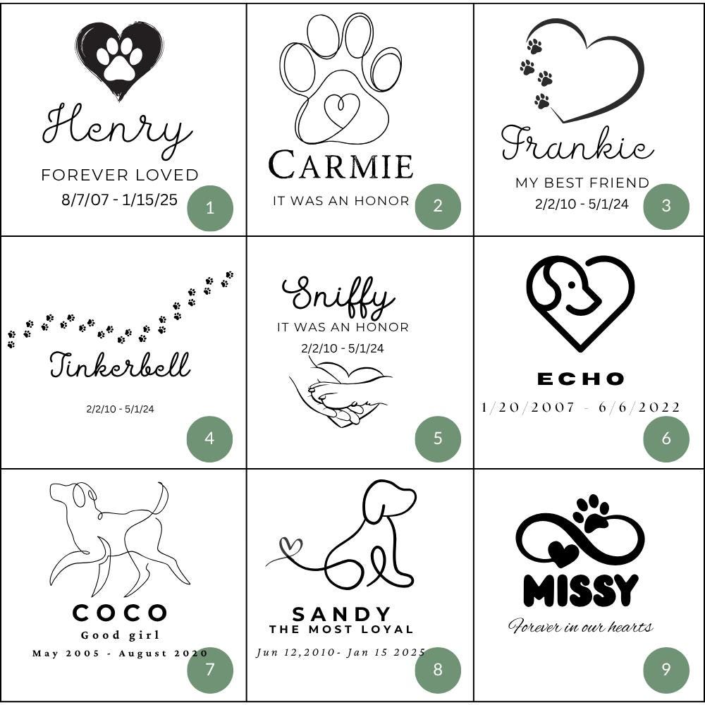 Personalized Dog Memorial Keepsake Box – Wooden Pet Memory Chest | Pine or Bamboo (8x10x4)