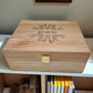Personalized Wooden Keepsake Box: Engraved Baby Memory Box, 8x10 inches Pine or Bamboo