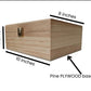 Personalized Pine Wedding Box: Engraved Memory and Keepsake Box 8x10x4 inches