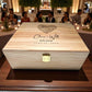 Personalized Pine Wedding Box: Engraved Memory and Keepsake Box 8x10x4 inches