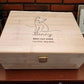 Personalized Cat Memorial Keepsake Box – Wooden Pet Memory Chest | Pine or Bamboo (8x10x4)