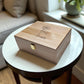 Personalized Birth Flower Keepsake Box: Engraved Pine Wood Memory Box