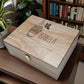 Personalized Butterfly Keepsake Box: Engraved Wooden Memory Chest